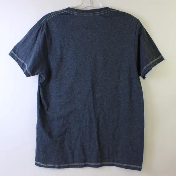 B2 Original Blends Men’s M Blue Heather Tri-Blend V-Neck Short Sleeve T-Shirt