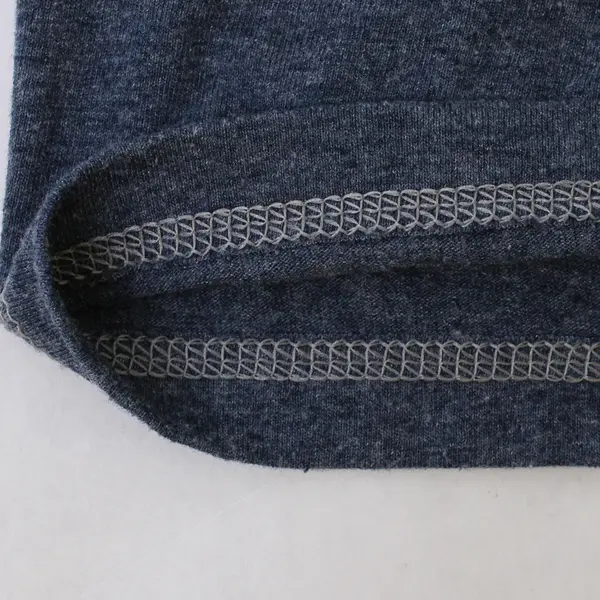 B2 Original Blends Men’s M Blue Heather Tri-Blend V-Neck Short Sleeve T-Shirt