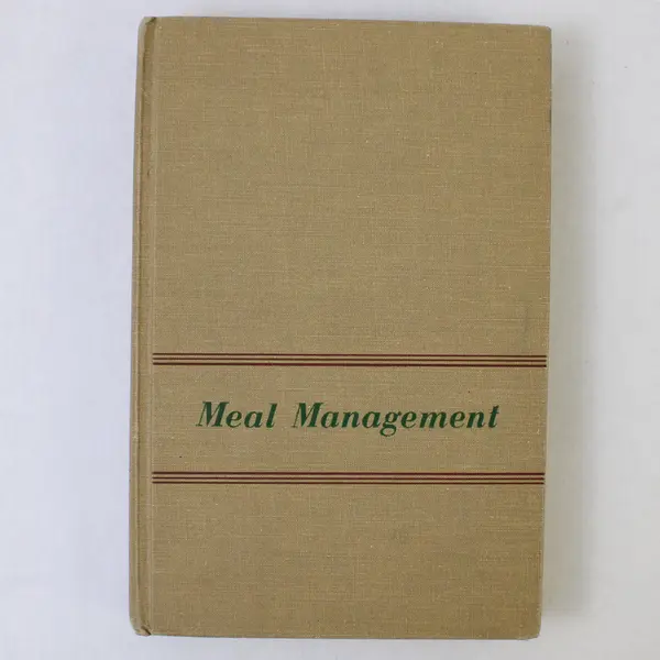 Vintage 1960 Meal Management by Faye Kinder 5th Printing Hardcover Good