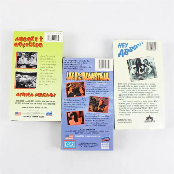 The Abbott & Costello Show Triple Feature Collection VHS Collector's Set, 1997