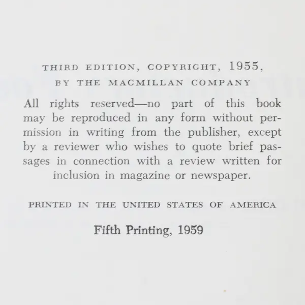 Introductory Foods by Osee Hughes 3rd Edition 5th Printing 1959 Hardcover