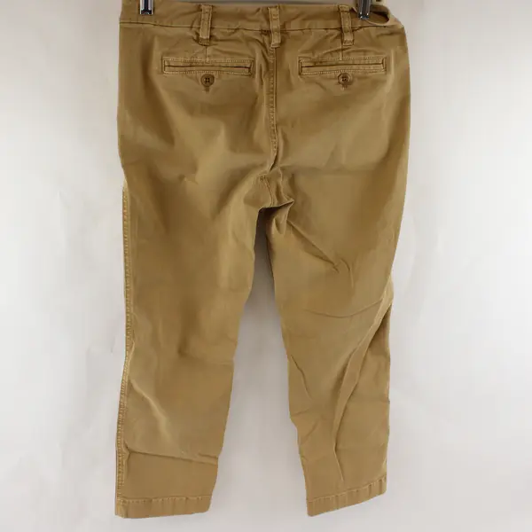 J.Crew Women's 26 Petite Honey Brown Chino Straight-Leg Pants