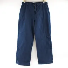 Cappagallo Women's XL Navy Straight Leg Elastic Waist 100% Cotton Casual Pants