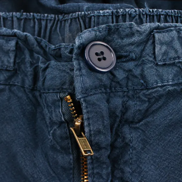 Cappagallo Women's XL Navy Straight Leg Elastic Waist 100% Cotton Casual Pants