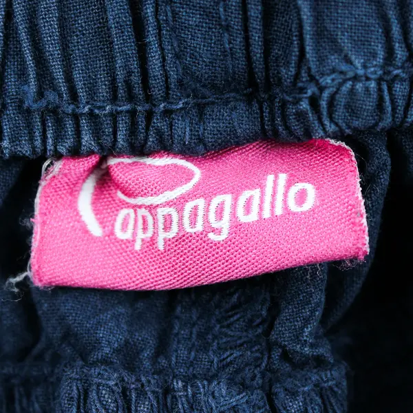 Cappagallo Women's XL Navy Straight Leg Elastic Waist 100% Cotton Casual Pants