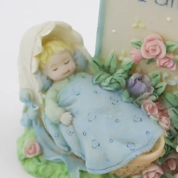 2000 Enesco Cross Jesus Loves Me Just As I Am Baby with Lamb