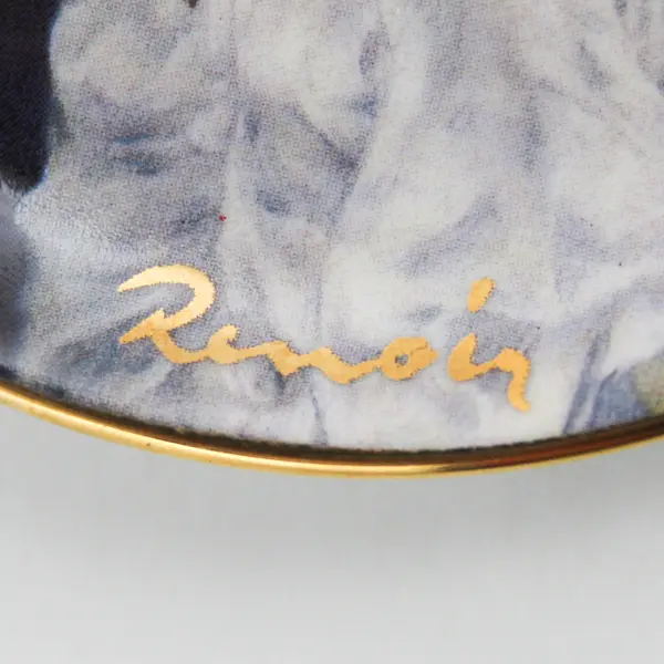 Goebel Artis Orbis A. Renoir Danse En Ville Porcelain Plate Round 3.75 in 