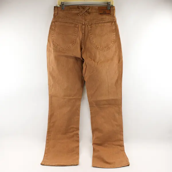 St Johns Bay Women’s 10 (32x34) Honey Brown High Rise Flared Leg Denim Jeans