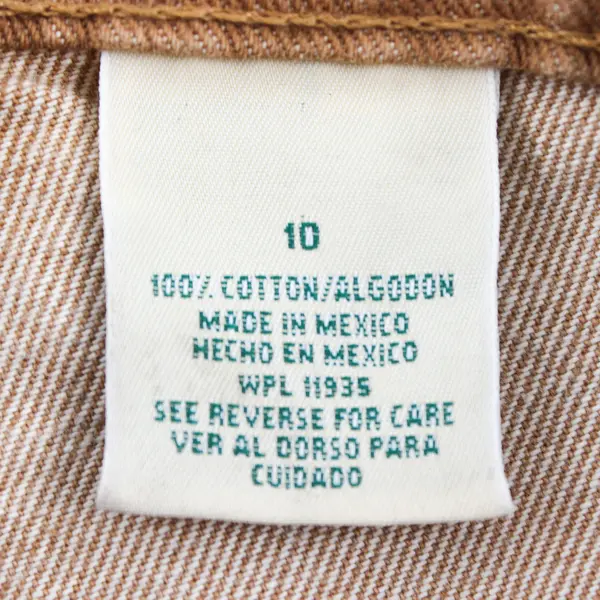 St Johns Bay Women’s 10 (32x34) Honey Brown High Rise Flared Leg Denim Jeans