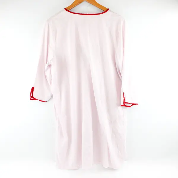 Secret Treasures Women's L/XL Pink Graphic Cotton Blend "Oh Deer" Nightgown
