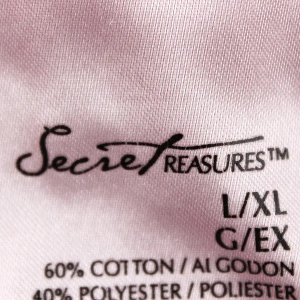 Secret Treasures Women's L/XL Pink Graphic Cotton Blend "Oh Deer" Nightgown