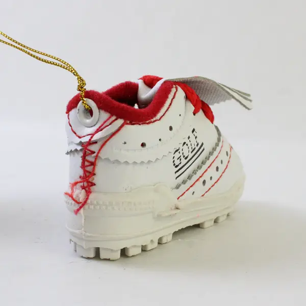 Lot of 5 Vintage Golf Shoe & Ball Christmas Ornaments - Collectible