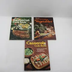 Lot of 3 Vintage Sunset Cookbooks 1979 to 1982 Paperback Good