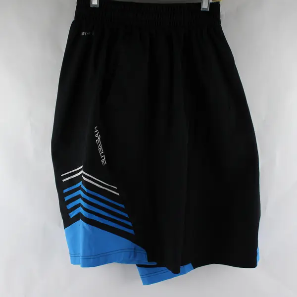 Nike Boys M Black/Blue Dri-Fit Hyperlite Drawstring Waist Basketball Shorts