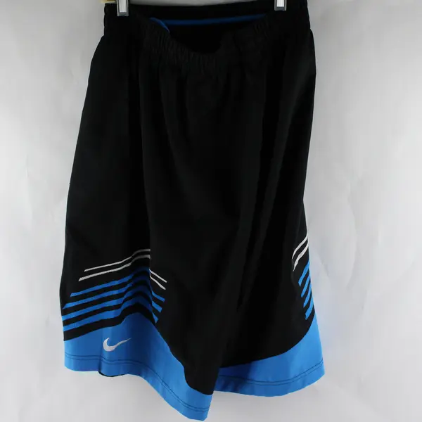 Nike Boys M Black/Blue Dri-Fit Hyperlite Drawstring Waist Basketball Shorts