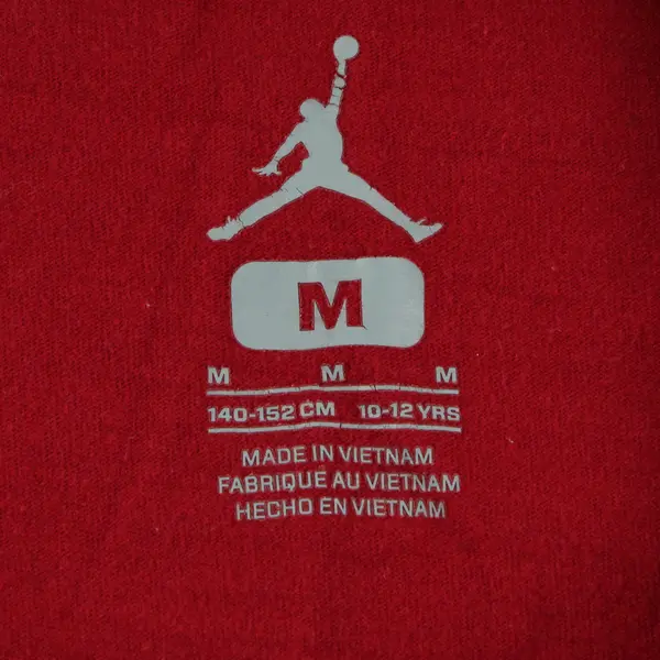 Nike Air Jordan Boys M (10-12y) Red/Silver Jumpman Logo Graphic T-Shirt