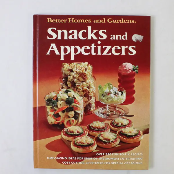 Vintage Better Homes And Gardens Snacks And Appetizers 1974 Hardcover Good