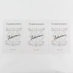 Lot Of 3 Ilwaco High School 1993 Commencement Ilwaco Washington Programs