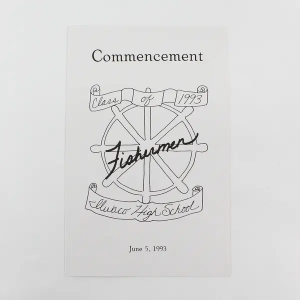 Lot Of 3 Ilwaco High School 1993 Commencement Ilwaco Washington Programs