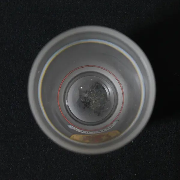 Unbranded Frosted Glass "Scotland" Printed W/ Crest Shot Glass 2.5" Tall