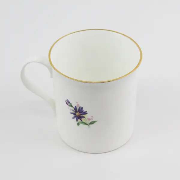 Vintage Crown Trent September Aster Flower of the Month Coffee  Mug