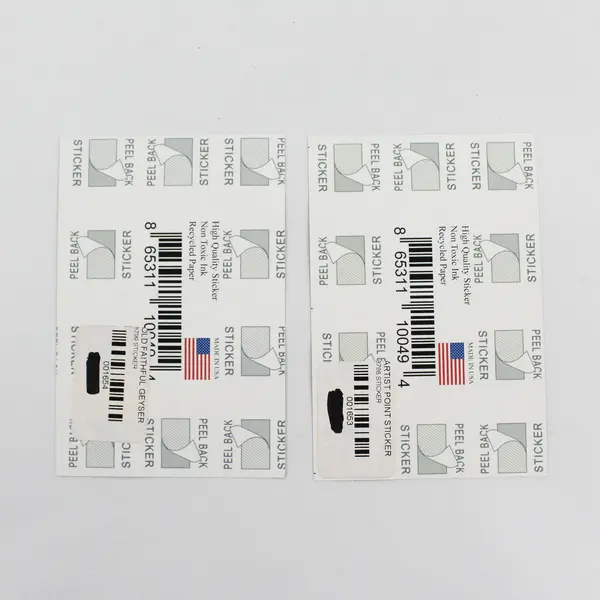 Lot Of 2 Yellowstone National Park Travel Stickers Old Faithful Artist Point 