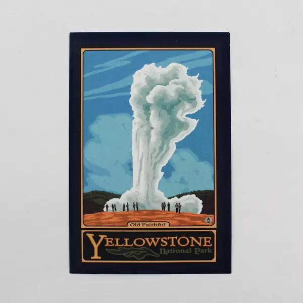 Lot Of 2 Yellowstone National Park Travel Stickers Old Faithful Artist Point 