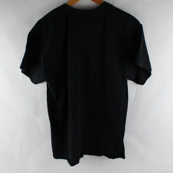 Gildan Adult L Black/White Linfield College "Frat/Sorority Life" Graphic T-Shirt