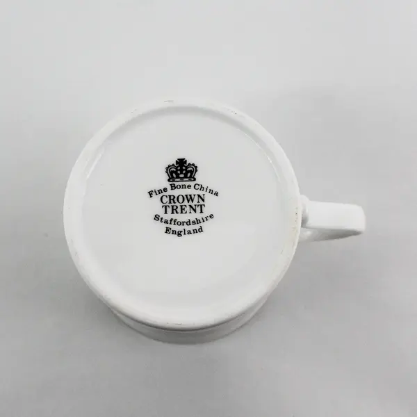 Vintage Crown Trent February Yellow Violets Flower of the Month Coffee Mug