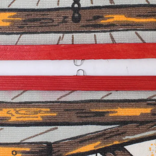 Lot of 2 Vintage Tonte Christmas Wall Hangings, Folk Art 17" Tall