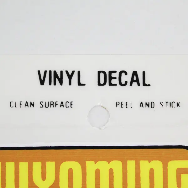 Vintage Wyoming State The Wonderland Of America Vinyl Decal Travel Sticker