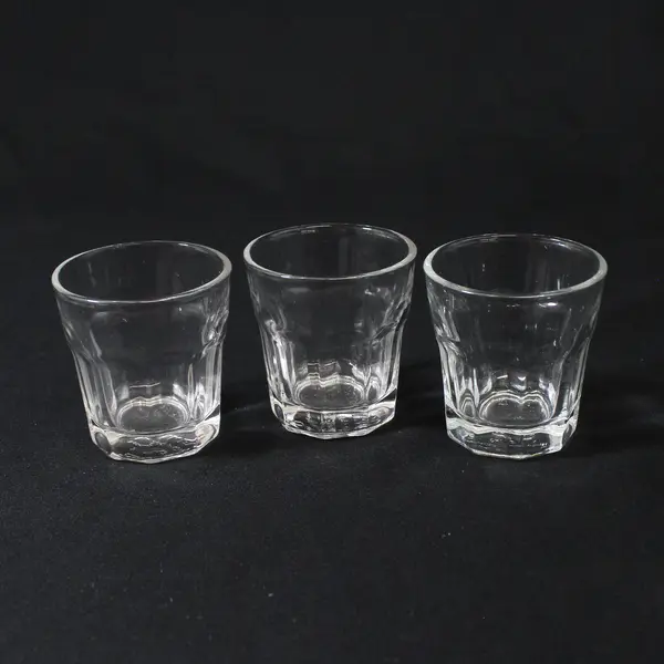 Lot Of 3 IKEA Matching Pokal Clear Glass Shot Glasses 2.25" Tall 21143