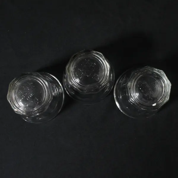 Lot Of 3 IKEA Matching Pokal Clear Glass Shot Glasses 2.25" Tall 21143