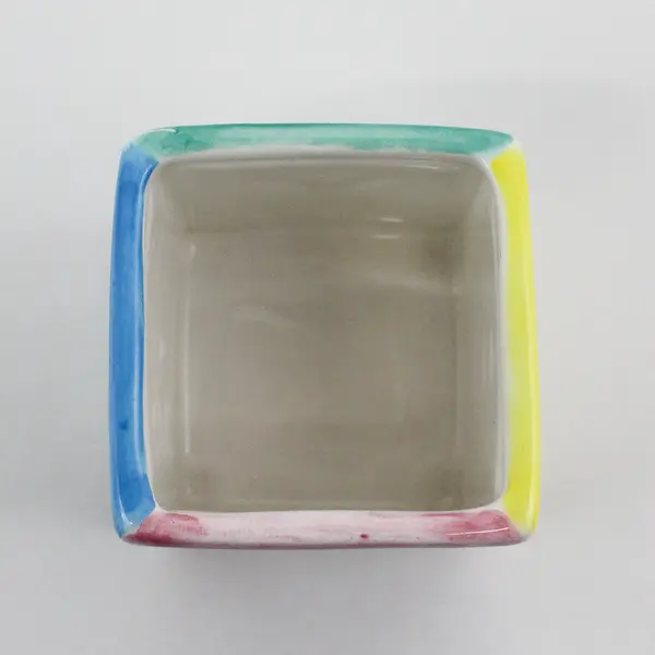 Vintage Norcrest Square BABY Alphabet Block Vase or Planter