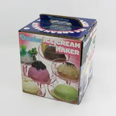 Donvier Chillfast 1 Qt Ice Cream Maker White Rim Vintage Open Box