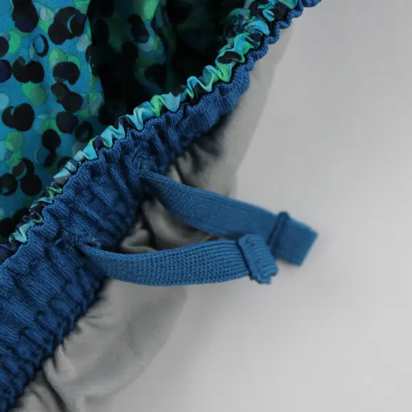 Nike Youth Girls Size L Blue/Green Graphic Print Drawstring Waist Running Shorts