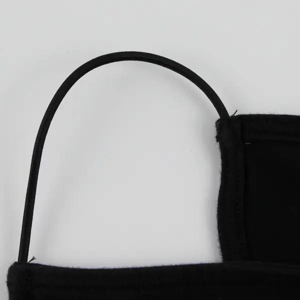 L. A. Hearts Women's L Black w/Embroidered "Slay" - Thin Strap Tank Crop Top