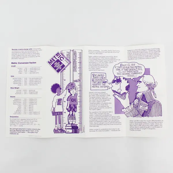 VTG 1992 Bonneville Power Administration Metric Conversion Educational Brochure 