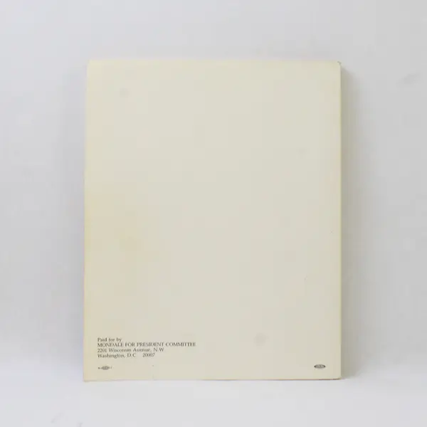 Vintage 1984 The Mondale Family Cookbook Joan Mondale PB Mondale for President 