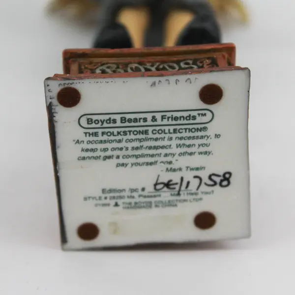 Boyds Bears & Friends "Ms. Pleasant - May I Help You?" 9" Figurine NEW