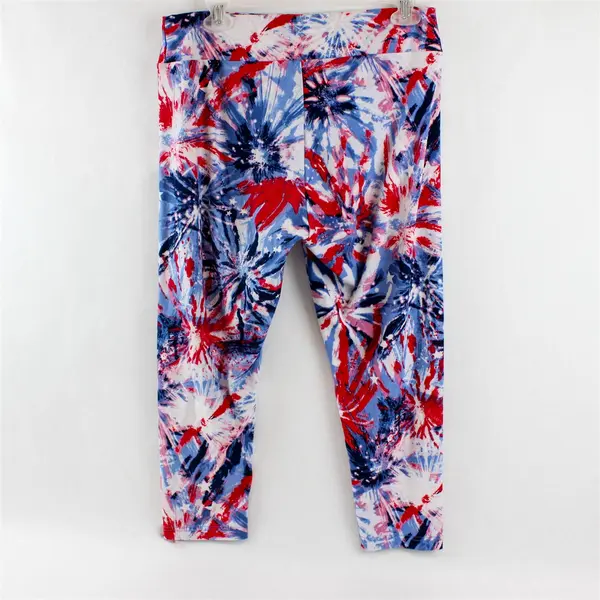 Lot of 3 Women's/Junior's L Mixed Brands/Patterns/Colors Capri Stretch Leggings