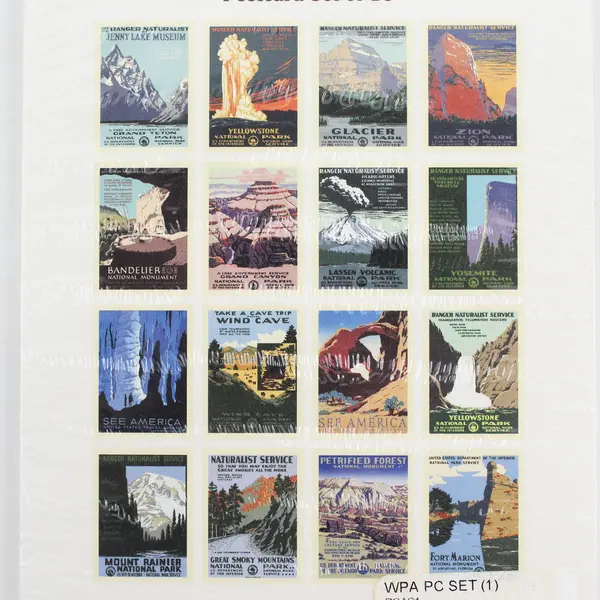 Ranger Doug WPA Historic National Park Postcard Set Of 16 New In Shrink Wrap