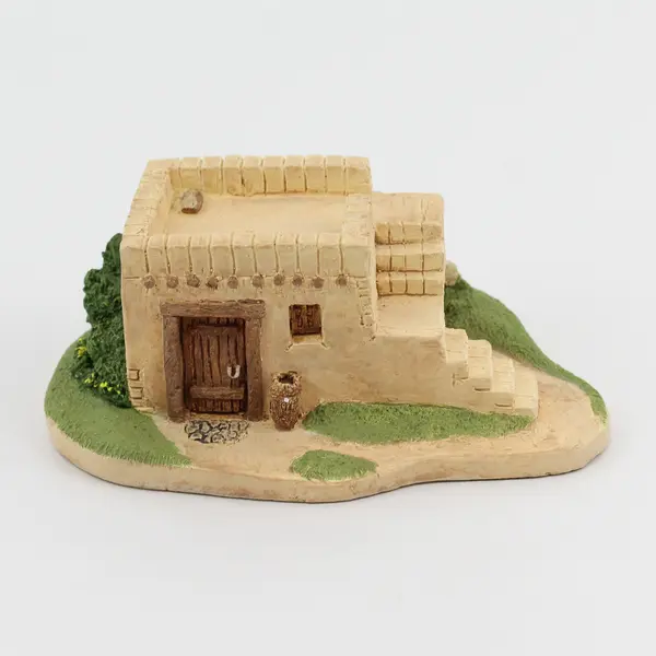 Logos Treasury Peasant House Resin Figurine 1992 Handcrafted In Bend Oregon