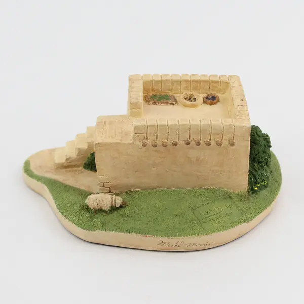 Logos Treasury Peasant House Resin Figurine 1992 Handcrafted In Bend Oregon