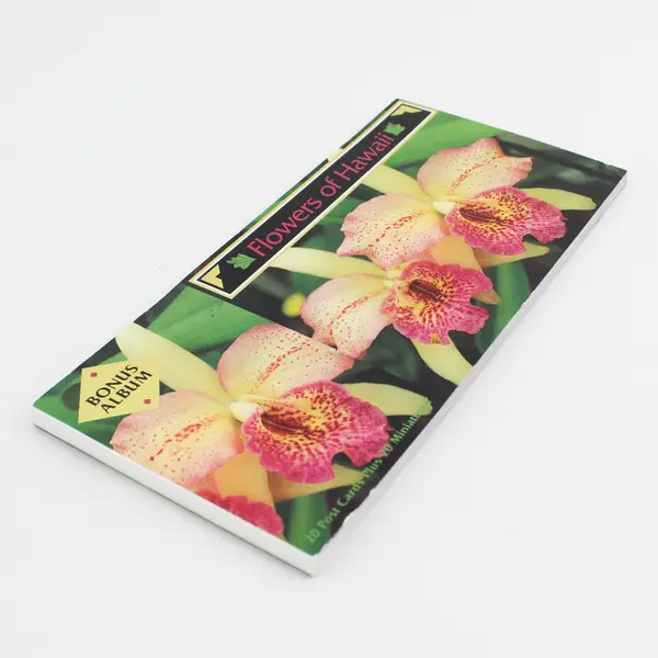 Flowers Of Hawaii Postcard Bonus Album 20 Cards Plus 20 Miniatures 