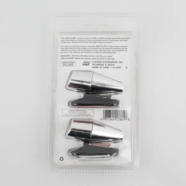 Custom Accessories 17381 Chrome Deer Alert Horn - Car/Truck New