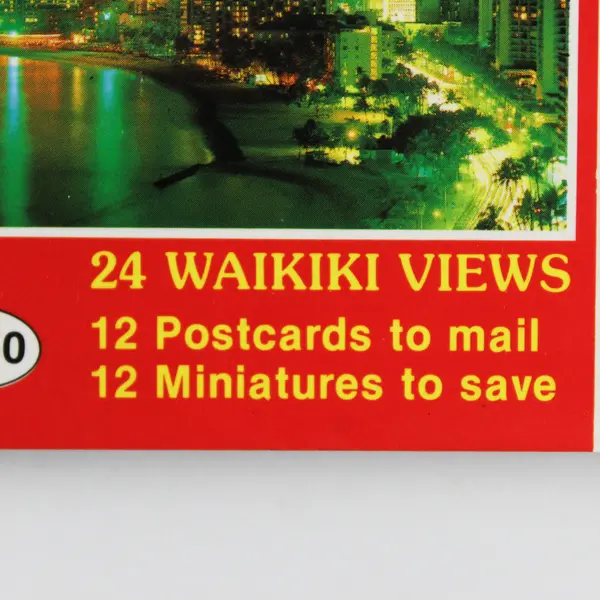 Waikiki Beach Hawaii Postcard Album Bonus Book 12 Postcards 12 Miniatures