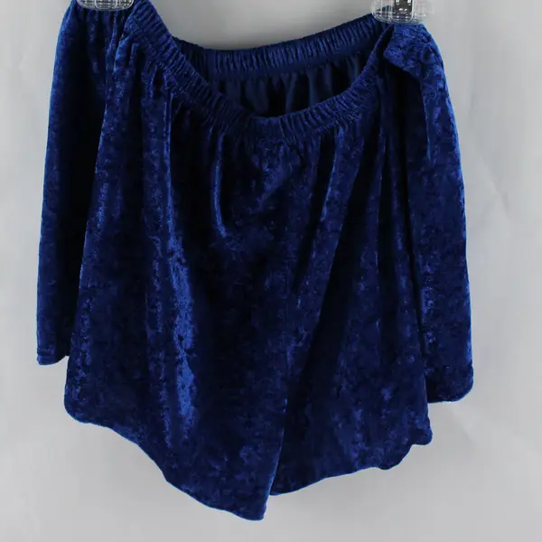 Avon Intimates Women's M Royal Blue Crushed Velvet Sleep Shorts