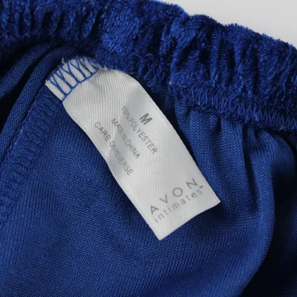 Avon Intimates Women's M Royal Blue Crushed Velvet Sleep Shorts