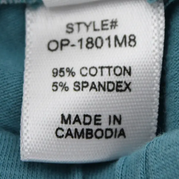 Zenana Women's M Teal Cotton Blend Elastic Waist Capri Leggings